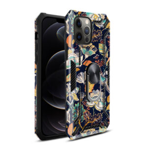 Reiko Phone Case with Magnetic Ring Holder For IPHONE 12/ IPHONE 12 PRO In Navy