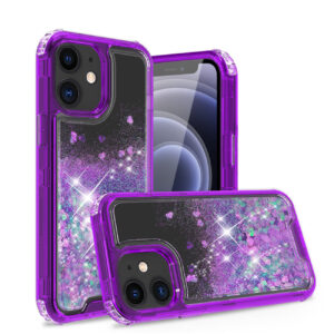 Kickstand Ring Holder TPU Shockproof Case With Magnetic Car MountAPPLE IPHONE 12 MINI In Purple
