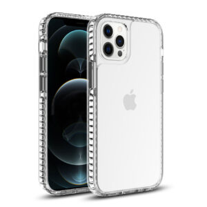 TPU Bumper Shockproof Case With Embedded Coil In BlackAPPLE IPHONE 12/IPHONE 12 PRO In Clear Black