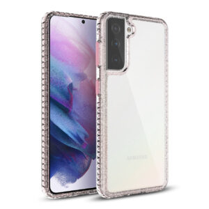 TPU Bumper Shockproof Case With Embedded Coil In BlackSAMSUNG GALAXY S21/S30 In Pink