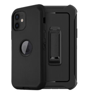 Multilayer Full Protection with Built-In Screen Protector CaseAPPLE IPHONE 12 MINI In Black