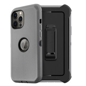 Multilayer Full Protection with Built-In Screen Protector CaseAPPLE IPHONE 12 PRO MAX In Gray