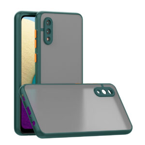 Camera Protection Translucent Case For Samsung Galaxy A20 /M02 In Dark Green