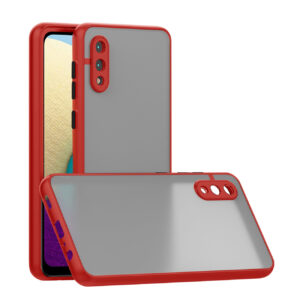Camera Protection Translucent Case For Samsung Galaxy A20 /M02 In Red