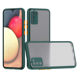 Camera Protection Translucent Case For Samsung Galaxy A20S/M02S In Dark Green