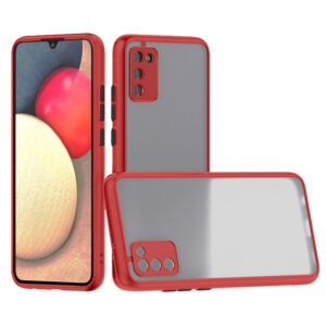 Camera Protection Translucent Case For Samsung Galaxy A20S/M02S In Red