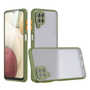 Camera Protection Translucent Case For Samsung Galaxy A12 5G In Light Green