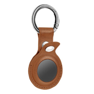 Reiko Leather Protective Case for Apple AirTag In Brown