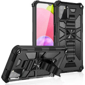 Built-in Kickstand TPU Case with Magnetic Mount for SAMSUNG GALAXY A02S in Black