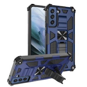 Built-in Kickstand TPU Case with Magnetic Mount for SAMSUNG GALAXY S22 PLUS in Blue