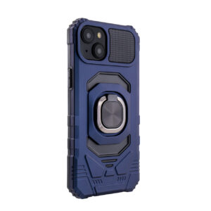 Kickstand Ring Holder TPU Shockproof Case for iPhone 15 PLUS in Blue