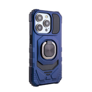 Kickstand Ring Holder TPU Shockproof Case for iPhone 15 PRO in Blue