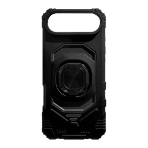 Kickstand Ring Holder TPU Shockproof Case for iPhone 17 AIR in Black , SKU: PC65-IPH17AIRBK