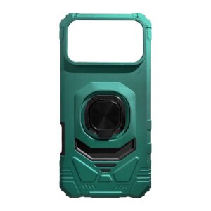 Kickstand Ring Holder TPU Shockproof Case for IPHONE 17 MAX in Green , SKU: PC65-IPH17MAXGR