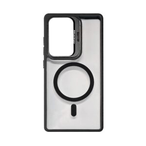 Magnetic Phone Case with Built-in Invisible Kickstand Compatible with Samsung Galaxy S25 ï¼ˆPC70-SAMS25BK)