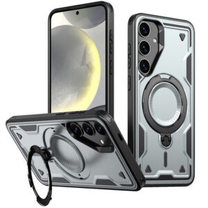 Reiko 360Â¡Ã£ Rotating Magnetic Versatile Stand Gray Compatible with  SAMSUNG A17 5G ,SKU:PC73-SAMA17-5GGY