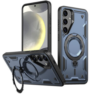 Reiko 360Â¡Ã£ Rotating Magnetic Versatile Stand Navy Compatible with  SAMSUNG A36 , PC73-SAMA36NV