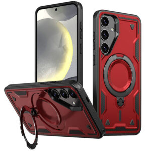 Reiko 360Â¡Ã£ Rotating Magnetic Versatile Stand Red Compatible with  SAMSUNG A17 5G ,SKU:PC73-SAMA17-5GRD