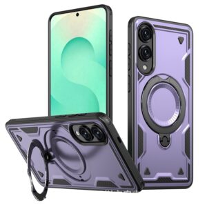 Reiko 360Â¡Ã£ Rotating Magnetic Versatile Stand Purple Compatible with iPhone Samsung Galaxy S25 EDGE