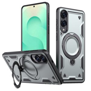 Reiko 360Â¡Ã£ Rotating Magnetic Versatile Stand Gray Compatible with iPhone Samsung Galaxy S25 EDGE