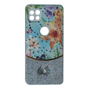 Sparkle Glitter Bling  Phone Case in White With Colorful Cover For Motorola Moto G 5G