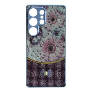 Sparkle Glitter Bling  Phone Case in Purple  With Colorful Cover For Galaxy S25 Ultra