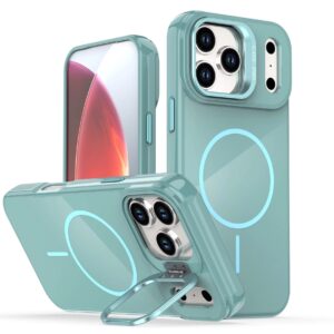 Reiko Built-in Stash Stand, Shockproof, Sturdy, Compatible with MagSafe Protection  Stylish Cover,  Compatible  with IPHONE 17 PRO  ,PC76-IPH17PRONV