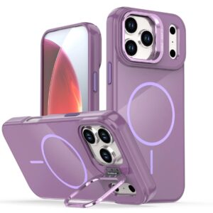 Reiko Built-in Stash Stand, Shockproof, Sturdy, Compatible with MagSafe Protection  Stylish Cover,  Compatible with IPHONE 17 PRO MAX ,  PC76-IPH17MAXPP