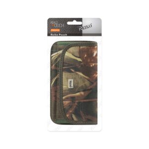 Reiko Horizontal Rugged Pouch With Velcro and Metal Belt Clip In Camouflage (5.8 x 3.0 x 0.7 Inches)