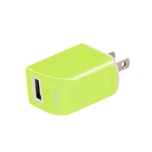 Reiko 1 AMP Dual Color Portable Travel USB Adapter Charger InÃ¥ÃŠGreen