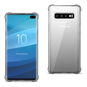 SAMSUNG GALAXY S10 Plus Clear Bumper Case With Air Cushion Protection In Clear Black